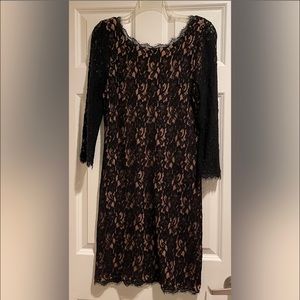 Aritzia Short Black Lace Dress